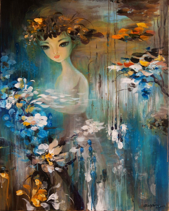 Spiritual Girl by artist Ping Irvin